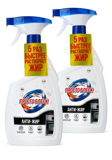 Спрей для удаления жира Просто блеск, 2 шт.