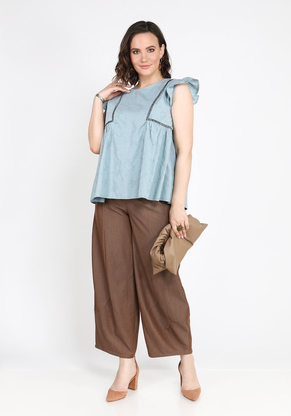 Блуза с рукавом крылышком шир.  580, рис. 1