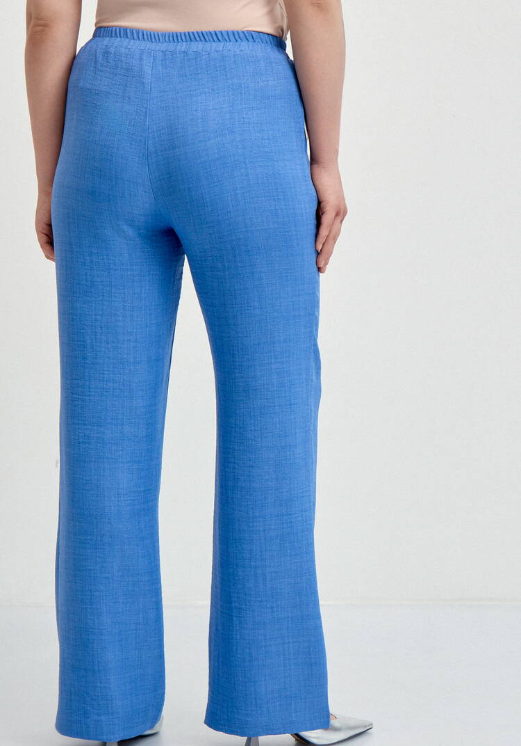 Брюки прямые свободные на резинке шир.  750, рис. 3