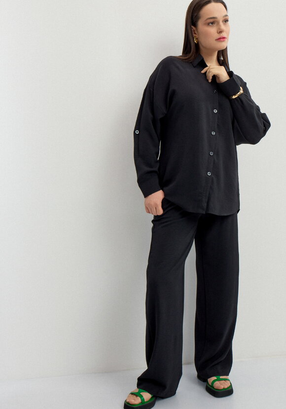 Брюки свободного кроя с боковыми карманами шир.  580, рис. 12