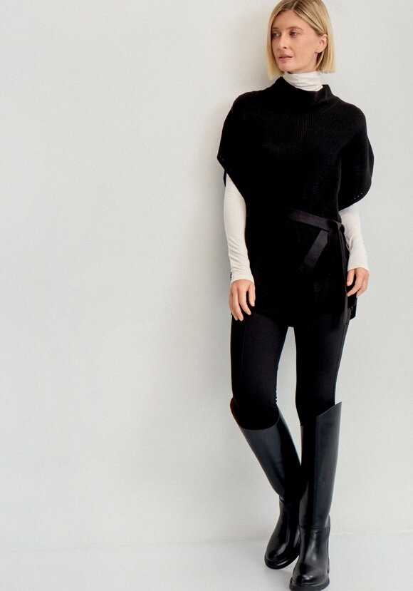 Джемпер-жилет с высоким горлом и поясом шир.  580, рис. 2