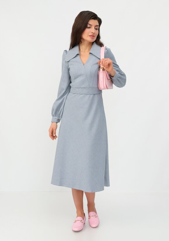 Платье с воротником свободного кроя шир.  580, рис. 23