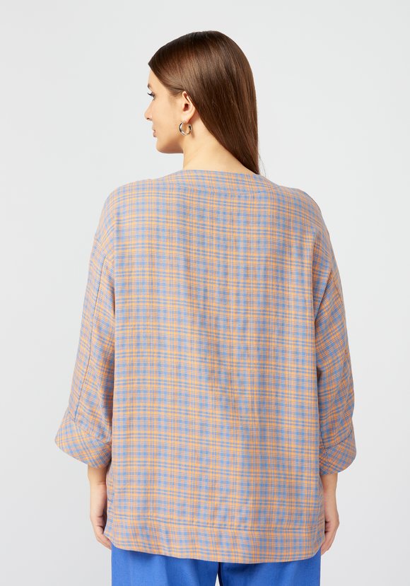 Пиджак в клетку из хлопка шир.  580, рис. 15