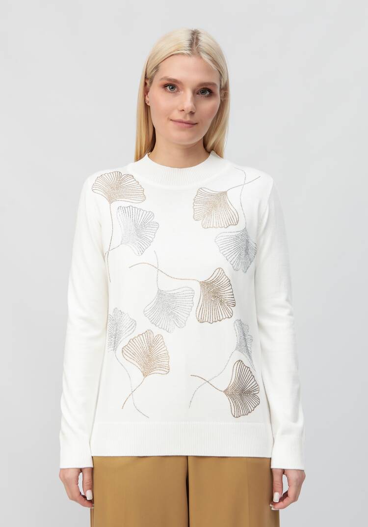 Джемпер Прекрасный цветок шир.  750, рис. 4