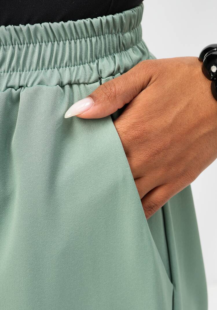 Брюки бананы на резинке с карманами шир.  750, рис. 37