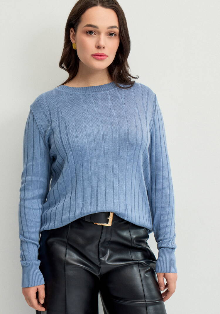 Джемпер с вертикальными полосами шир.  750, рис. 12