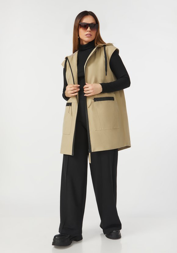 Жилет на молнии с капюшоном шир.  580, рис. 13