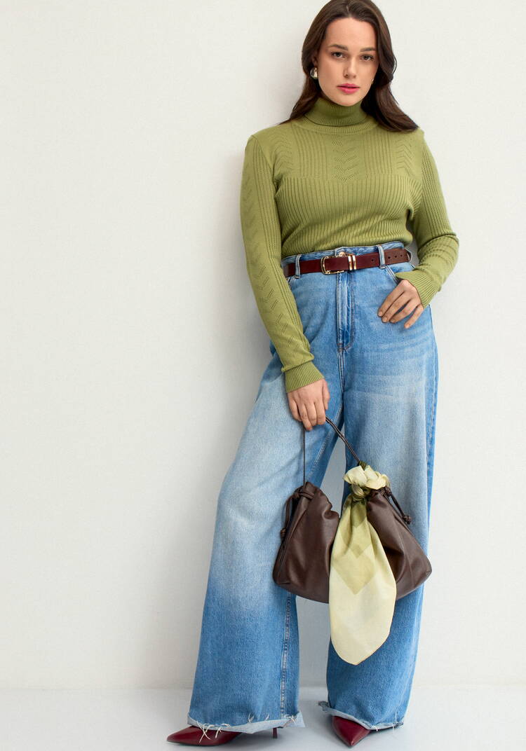 Водолазка из вискозы с узором шир.  750, рис. 42