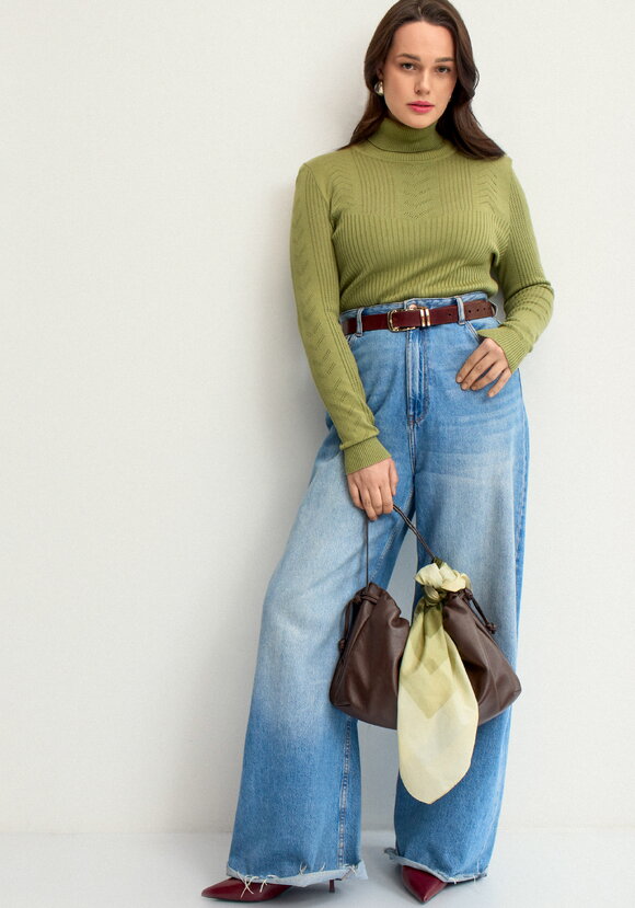 Водолазка из вискозы с узором шир.  580, рис. 42