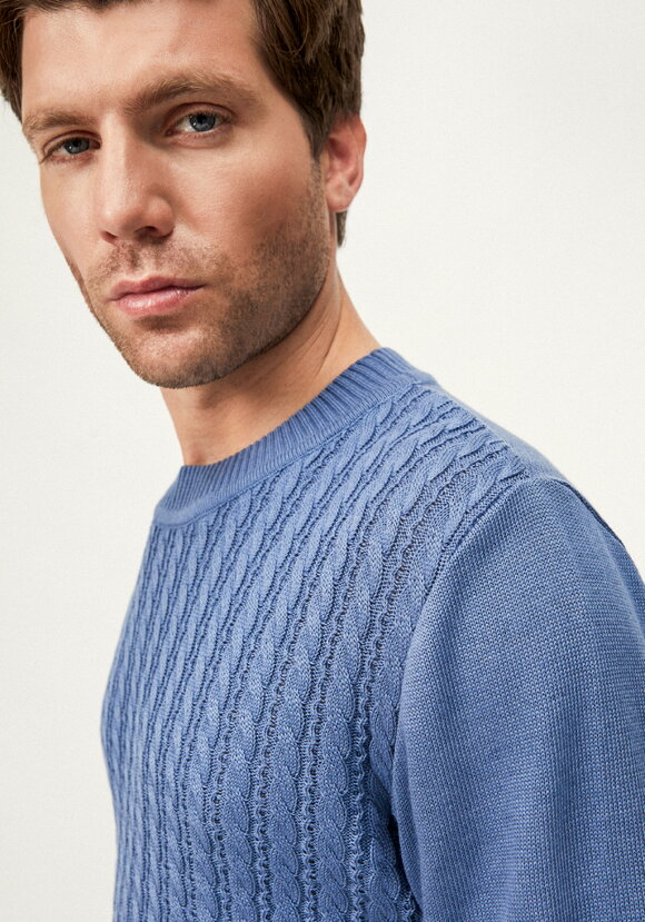 Джемпер с косами на передней полочке шир.  580, рис. 5