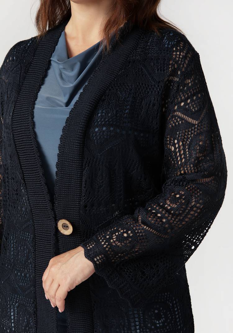 Кардиган Ажурное мгновение шир.  750, рис. 24