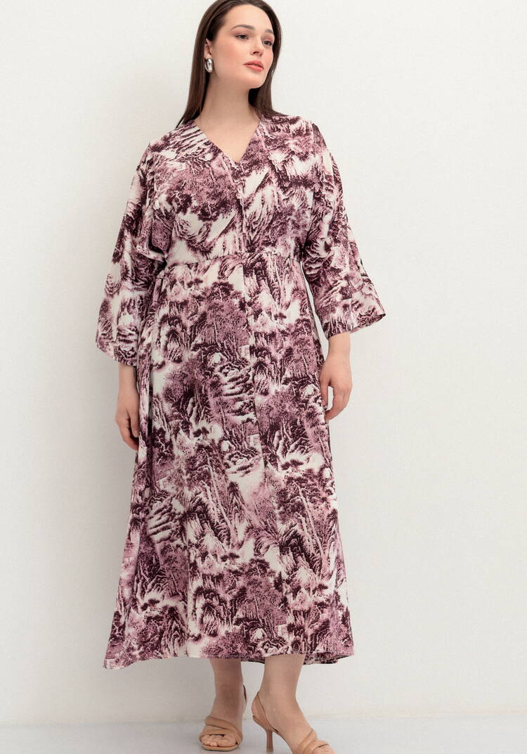 Платье на запах шир.  750, рис. 9