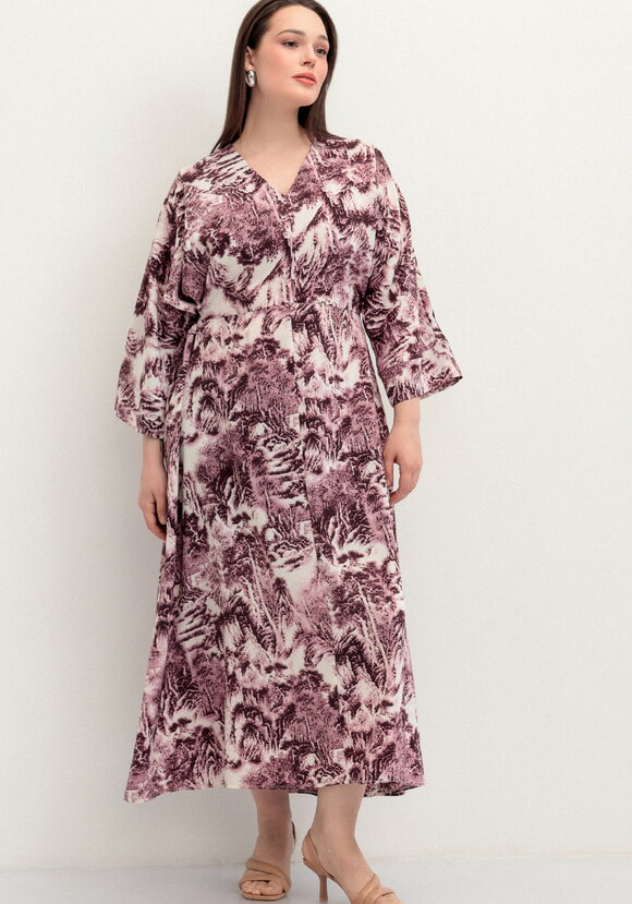 Платье на запах шир.  580, рис. 9