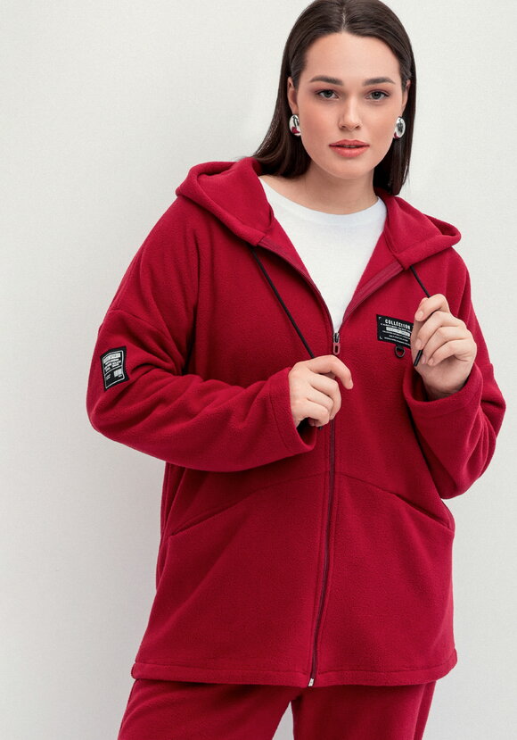 Толстовка из флиса с нашивкой на груди шир.  580, рис. 19