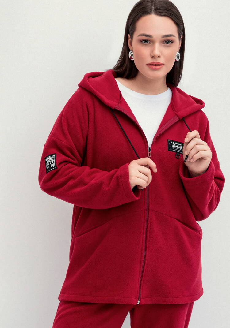 Толстовка из флиса с нашивкой на груди шир.  750, рис. 19