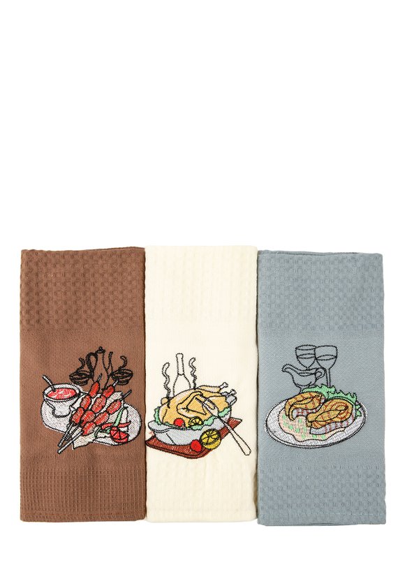 Подарочный набор вафельных полотенец, 3 шт шир.  580, рис. 6