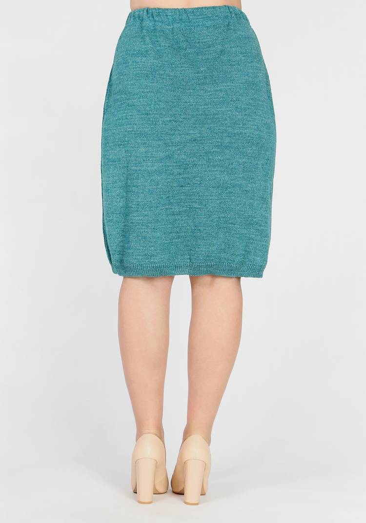 Юбка трикотажная прямого кроя на резинке шир.  750, рис. 13