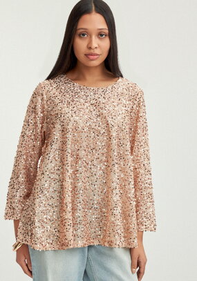 Блуза с мерцающими пайетками