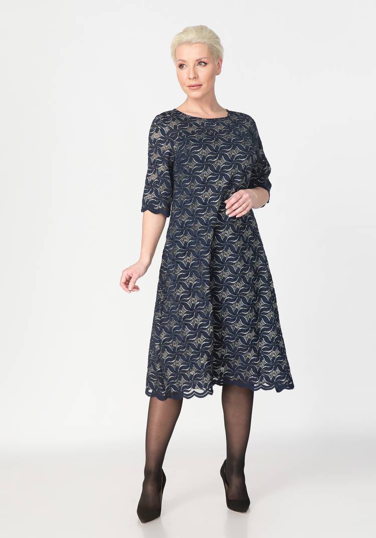 Платье из кружевного полотна Зоя шир.  750, рис. 6