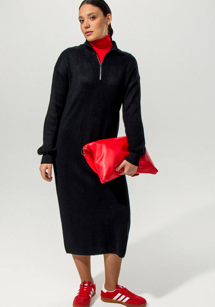 Платье с воротником-стойкой на молнии шир.  750, рис. 3