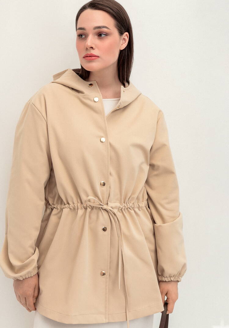 Ветровка с капюшоном и талии на кулиске шир.  750, рис. 4