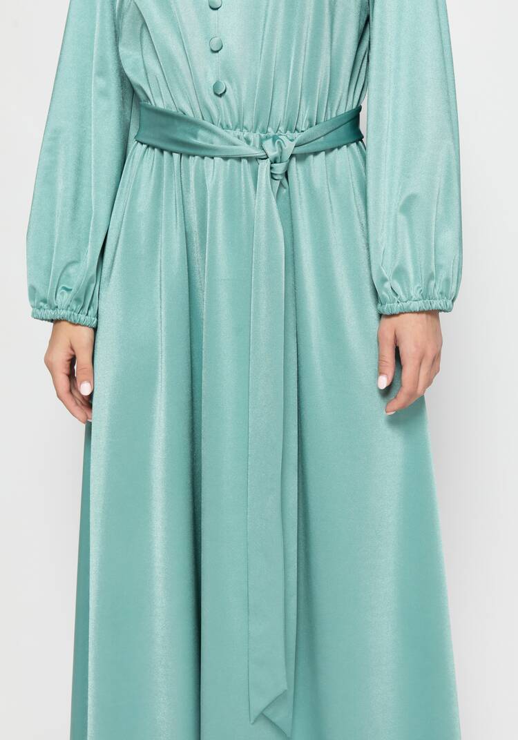 Платье с резинкой на талии и поясом шир.  750, рис. 9