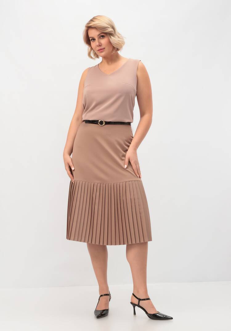 Юбка с плиссированным краем шир.  750, рис. 7