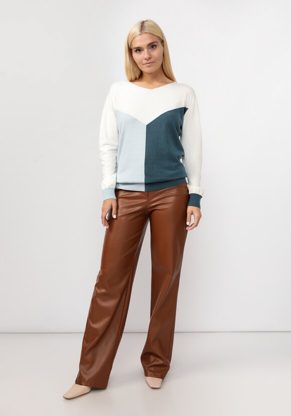 Джемпер вязаный с геометричным рисунком шир.  580, рис. 14