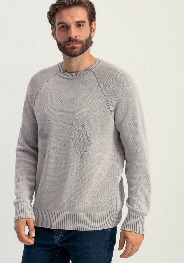 Джемпер прямого силуэта с ромбами шир.  750, рис. 11