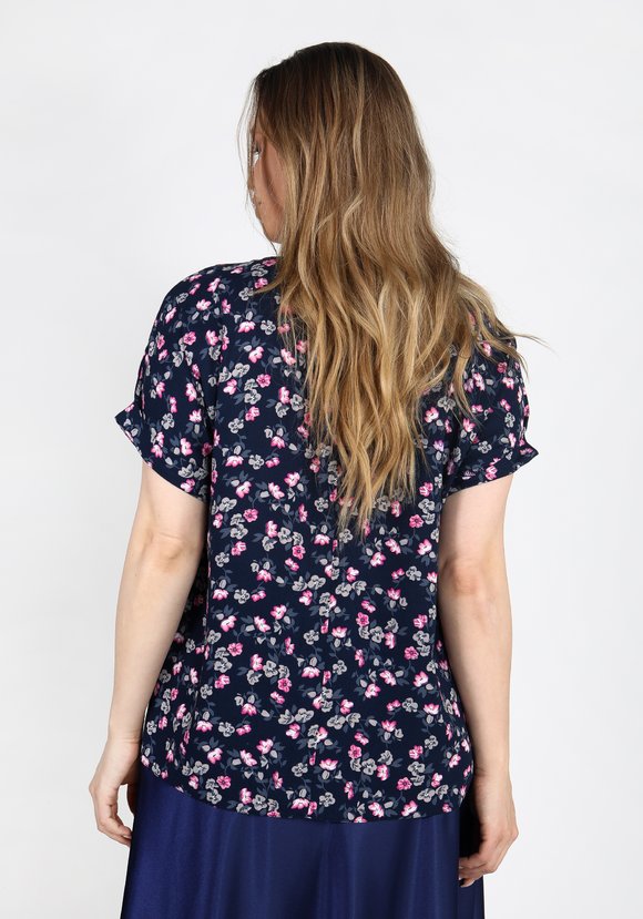 Блуза Цветочный рассвет шир.  580, рис. 17