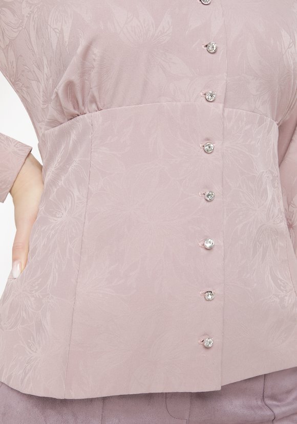 Блузка длинный рукав с утяжкой по талии шир.  580, рис. 5