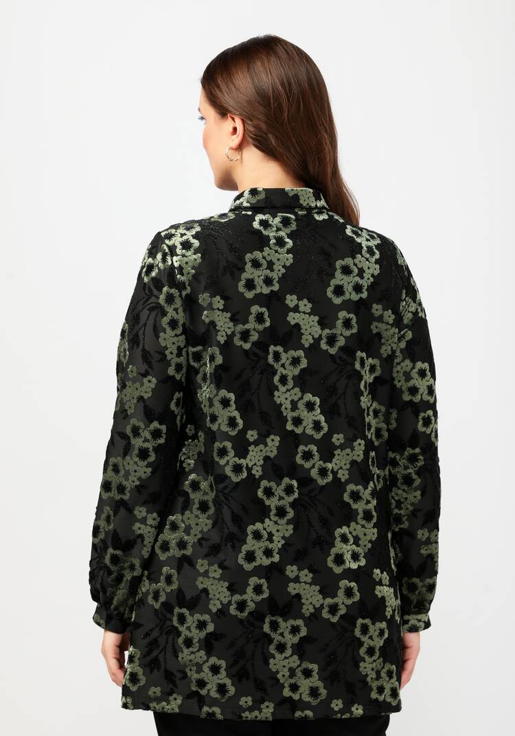 Туника с планкой на пуговицах шир.  750, рис. 9