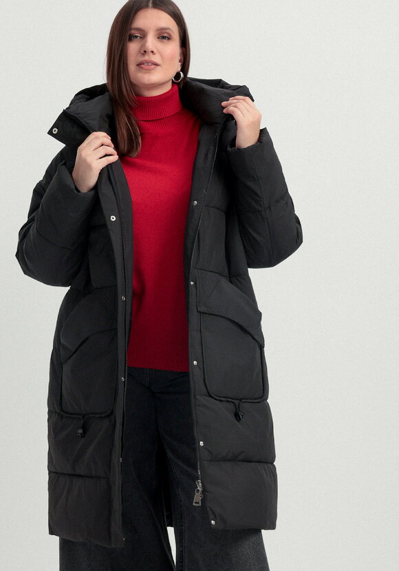 Пуховик стеганый с асимметричными карманами шир.  580, рис. 2