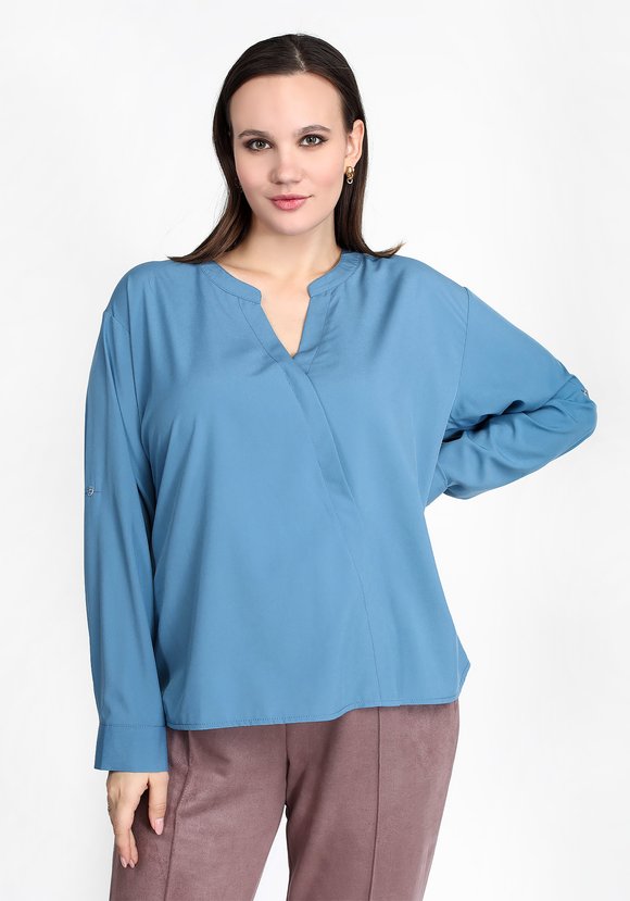 Блуза Приятная палитра шир.  580, рис. 14