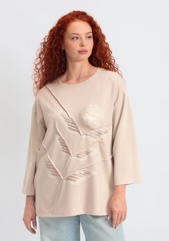 Блуза прямого кроя Катрин шир.  580, рис. 7