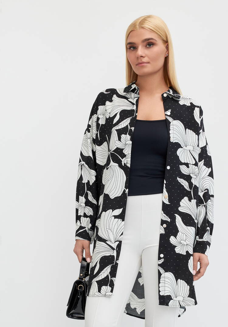 Туника с принтом на пуговицах Джейн шир.  750, рис. 2