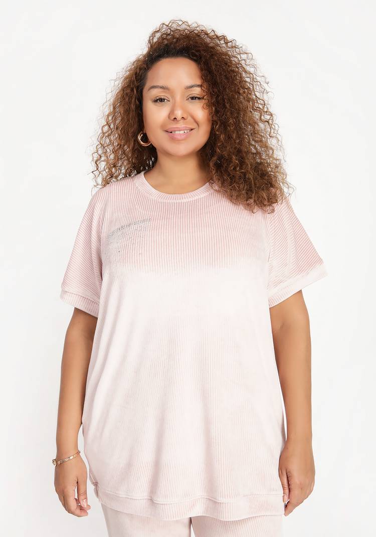 Свитшот с коротким рукавом и стразами шир.  750, рис. 5