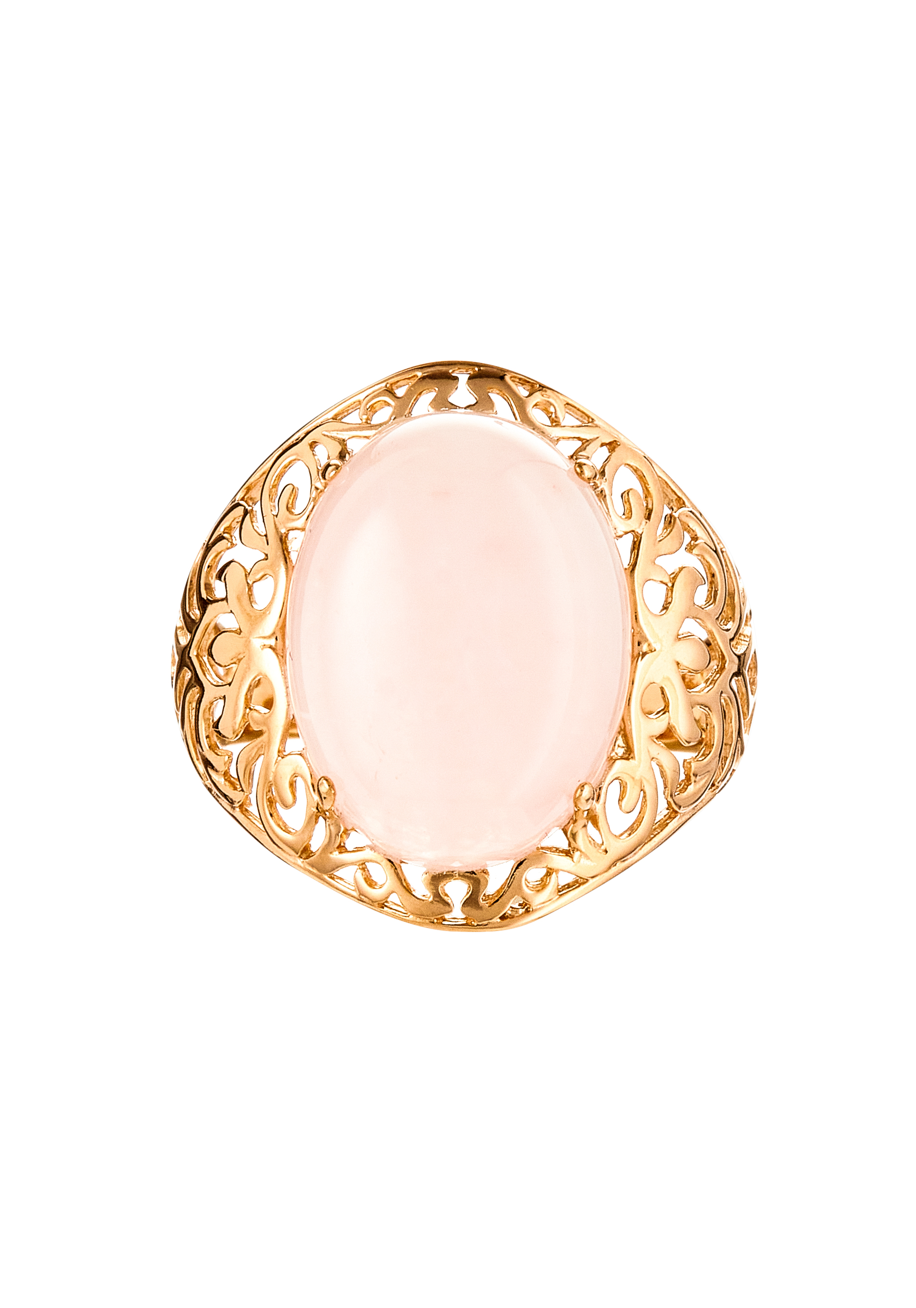 Кольцо серебряное "Элегантная нежность" Nouvelle, цвет розовый, размер 20 перстень - фото 2