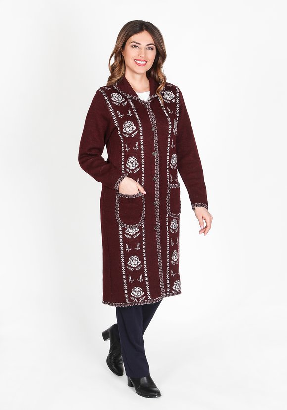 Пальто Алсутрикотажное с содержанием шерсти шир.  580, рис. 1