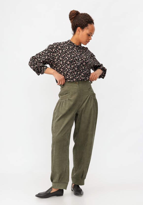 Брюки бананы с манжетами по низу шир.  580, рис. 2