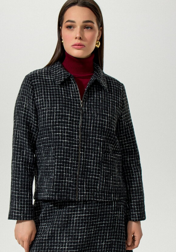 Пиджак с накладными карманами твидовый шир.  580, рис. 2