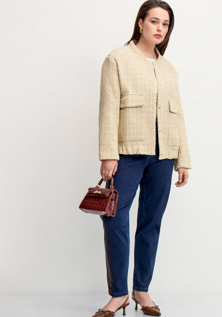 Джинсы с леопардовым напылением шир.  750, рис. 7