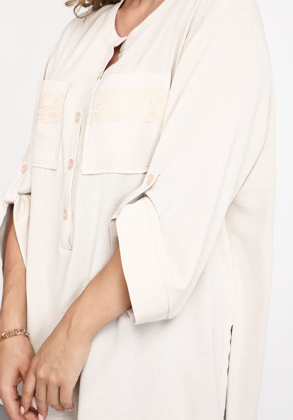 Блуза из жатой вискозы шир.  580, рис. 4