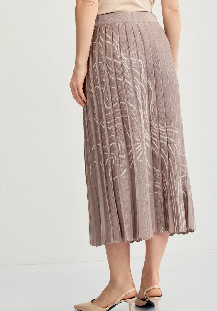Юбка плиссе с абстрактным рисунком шир.  750, рис. 19