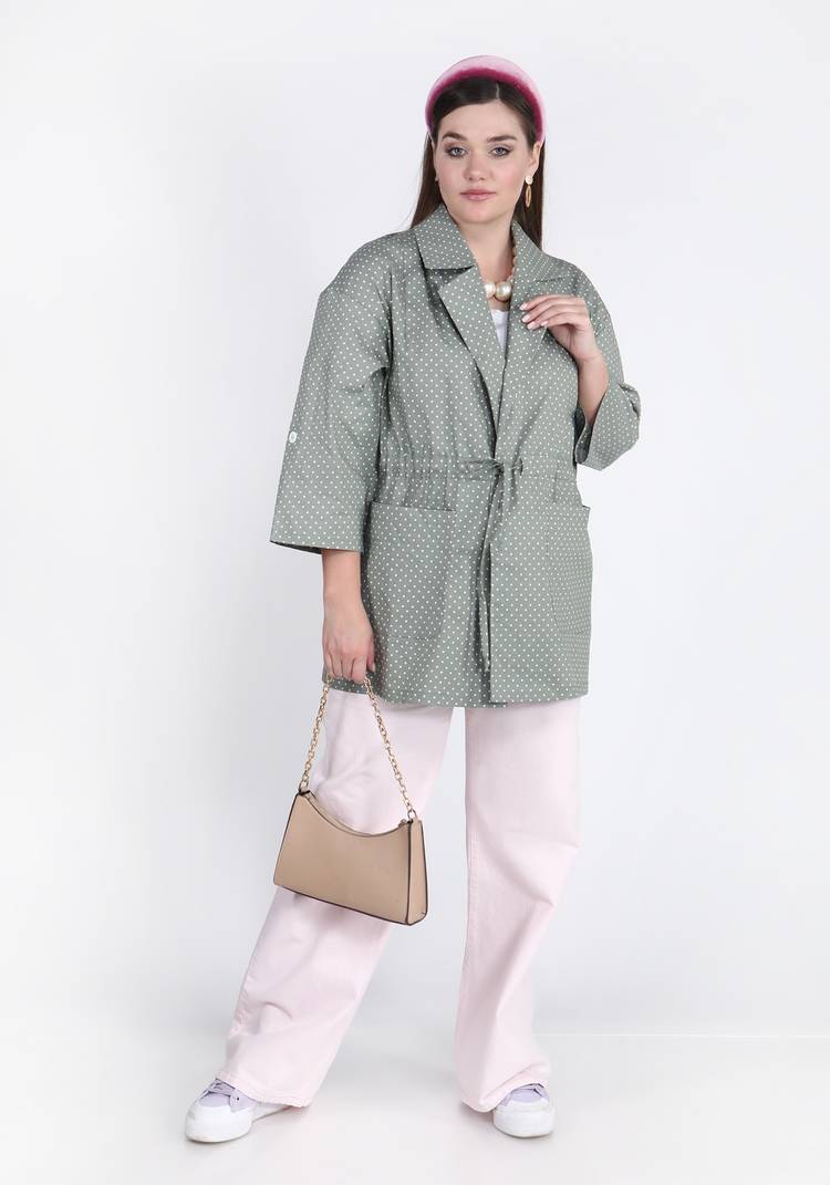 Жакет в горошек шир.  750, рис. 1