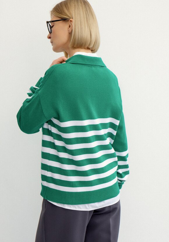 Джемпер поло в полоску шир.  580, рис. 6