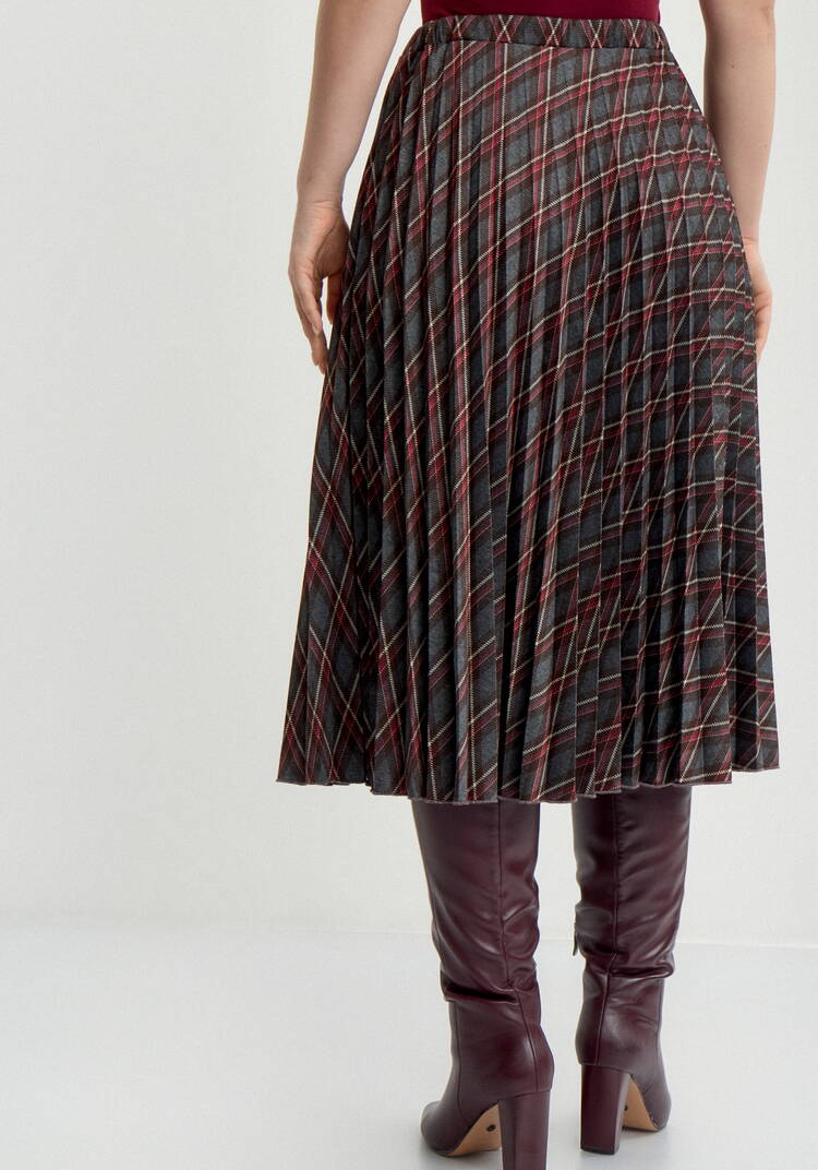 Юбка в клетку плиссированная шир.  750, рис. 3