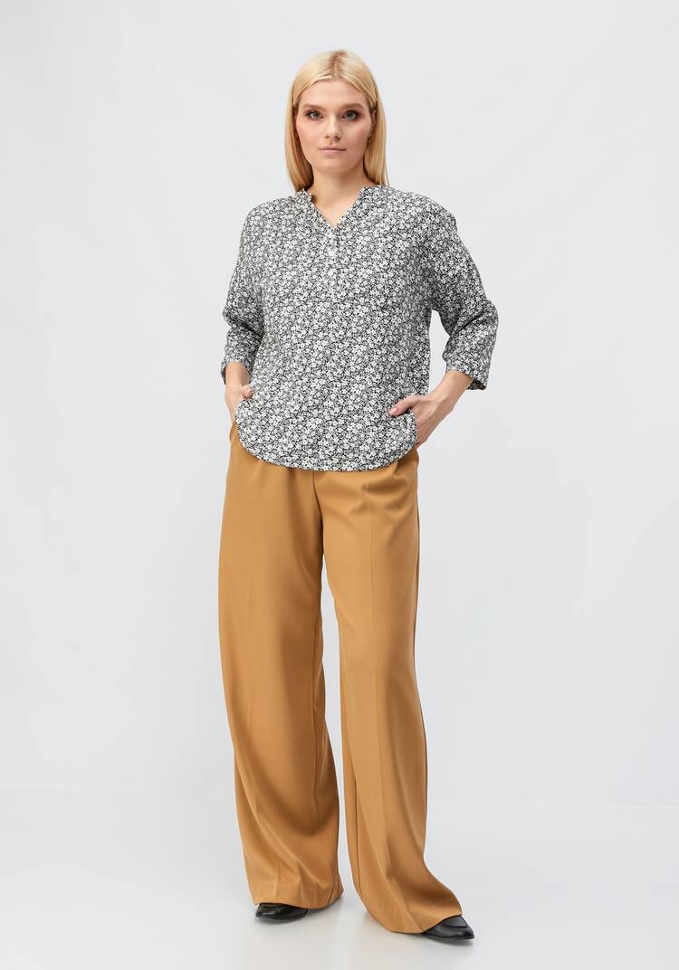 Рубашка с цветочным принтом Элен шир.  750, рис. 12