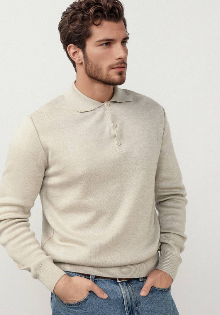 Джемпер-поло на пуговицах шир.  750, рис. 19