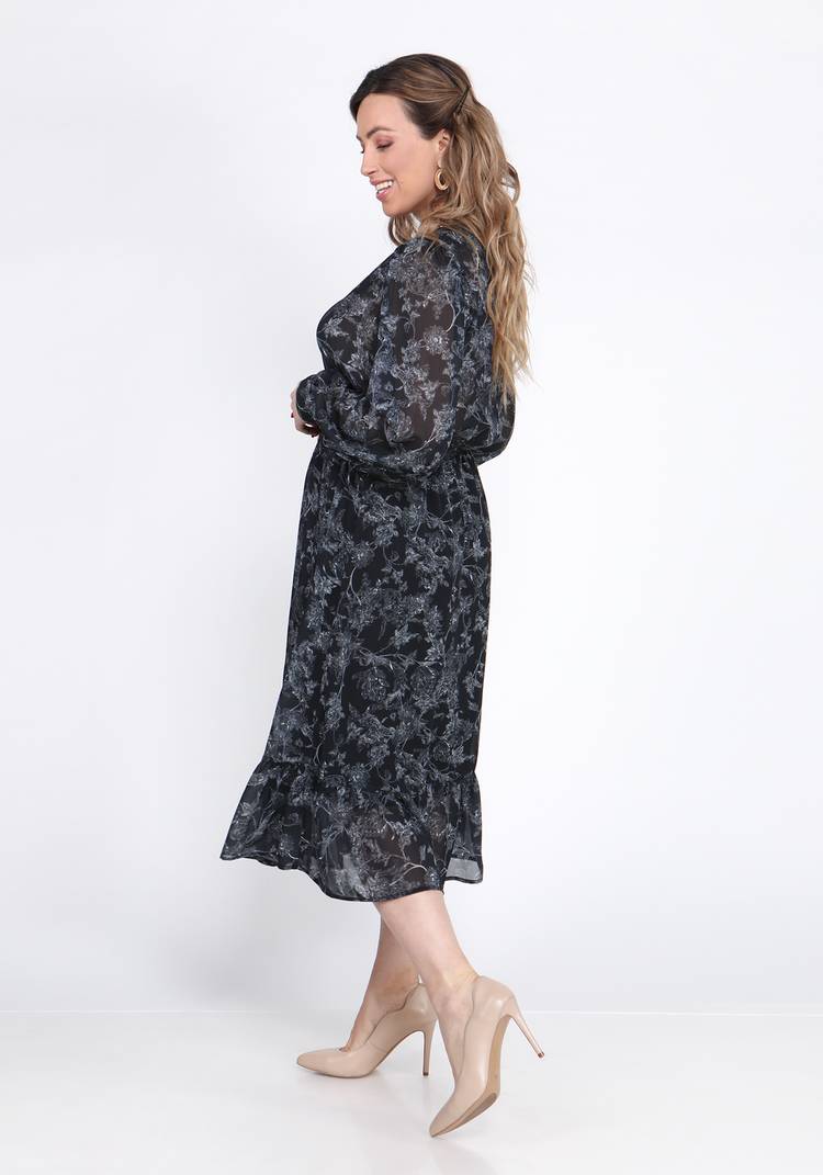 Платье шифоновое свободного кроя шир.  750, рис. 2